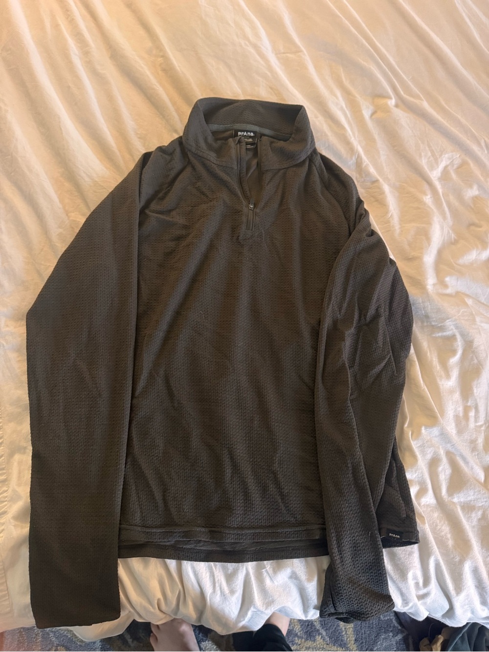 Prana Men's Quarter-Zip Pullover merino blend